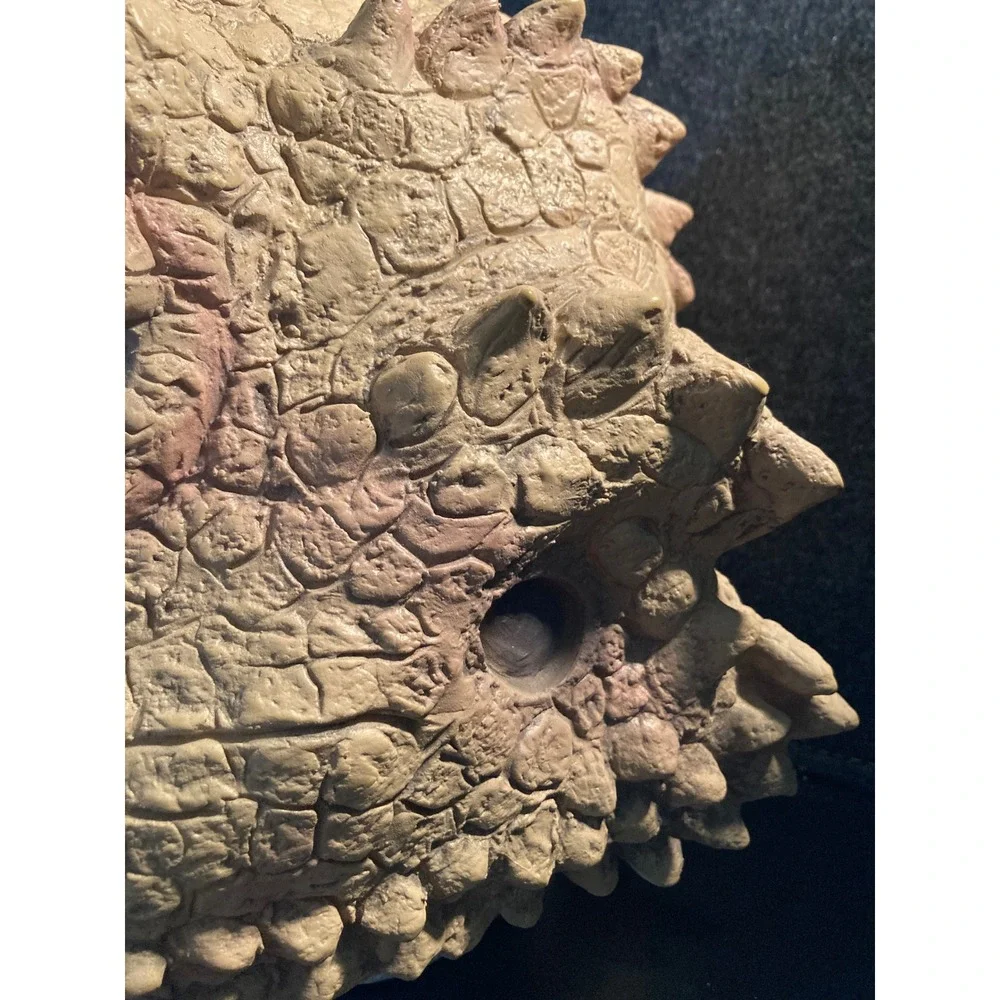 Bearded Dragon Lizard Latex Mask Realistic Reptile Full Head Costume Tan Cosplay